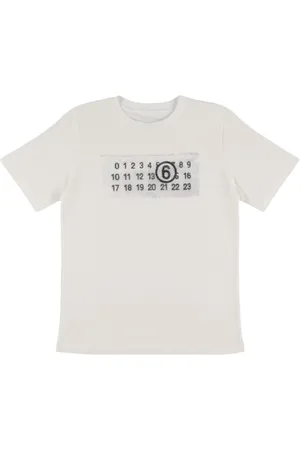 Maison Margiela T-shirt In Jersey Di Cotone Stampato