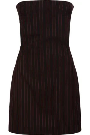 Alexander McQueen Vestito In Lana Gessata