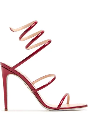 RENE CAOVILLA Sandali In Pelle Metallizzata 105mm