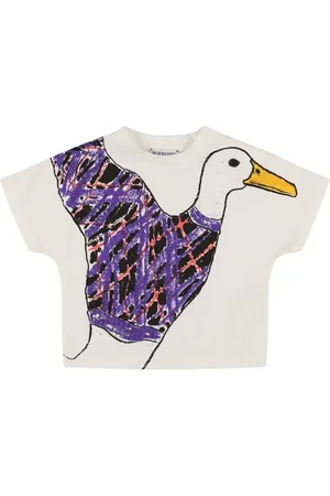 Burberry T-shirt In Jersey Di Cotone Stampato