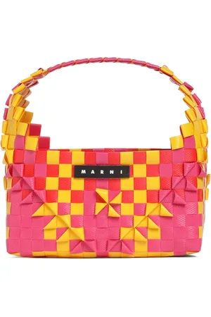 Marni Borsa Shopping Bicolor Con Logo