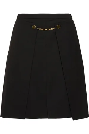 Ganni Gonna Midi In Twill Leggero