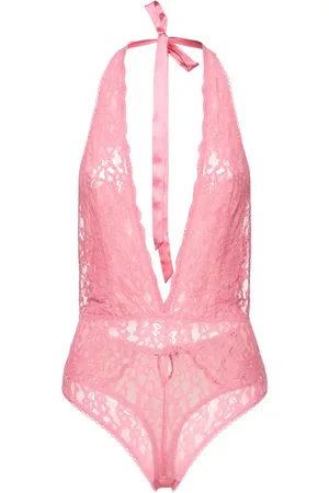 FLEUR DU MAL Body Charlotte In Pizzo Con Chiusura Al Collo