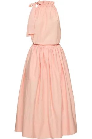 Serafini Vestito Midi In Misto Cotone Jacquard