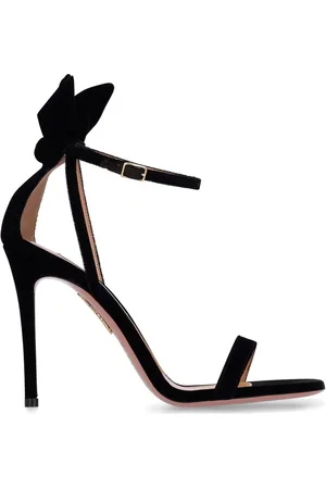 Aquazzura Sandali Bow Tie In Camoscio 105mm