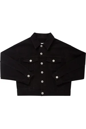 Maison Margiela Giacca In Denim Di Cotone Con Ricamo Logo