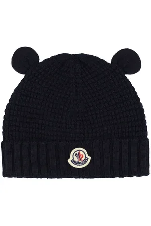 Moncler Cappello Beanie In Lana Vergine Con Orecchie