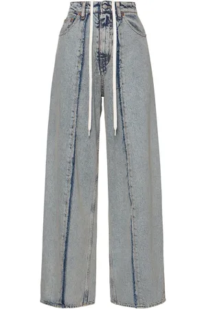 Maison Margiela Jeans Dritti In Denim / Cuciture A Contrasto