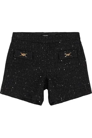 VERSACE Shorts In Tweed Di Misto Lana