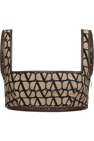 VALENTINO Crop Top In Tela Jacquard