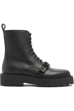 VALENTINO GARAVANI Stivali Vlogo Signature In Pelle 45mm