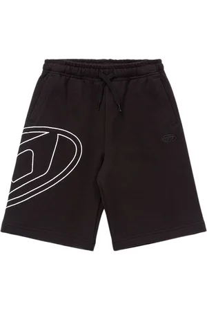 Diesel Shorts In Felpa Di Cotone Con Logo