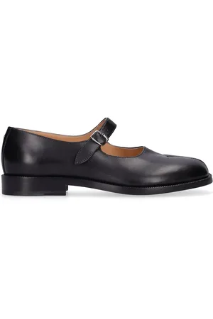 Maison Margiela Scarpe Mary Jane Tabi In Pelle 20mm
