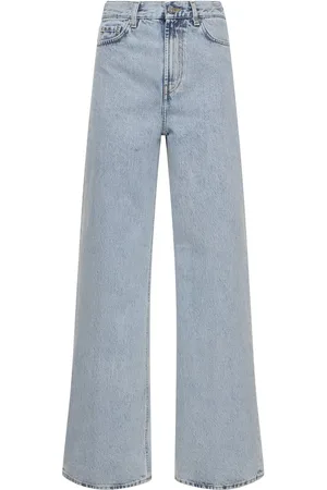 Totême Jeans Larghi In Denim Di Cotone Organico