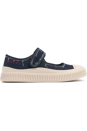 Marni Mary Jane In Denim Di Cotone