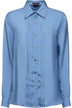Tom Ford Camicia In Raso / Plissé