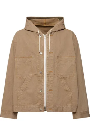 SACAI Felpa In Denim Con Cappuccio