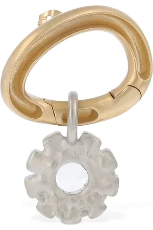 Maison Margiela Orecchino Singolo Bicolor Con Cristalli