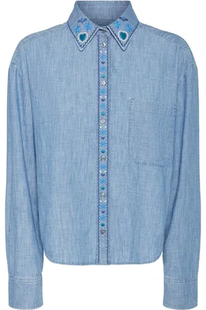 Max Mara Camicia In Cotone Chambray Musette