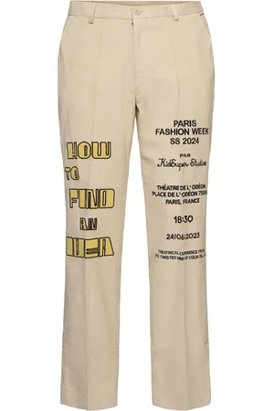KIDSUPER STUDIOS Pantaloni How To Find An Idea Con Stampa