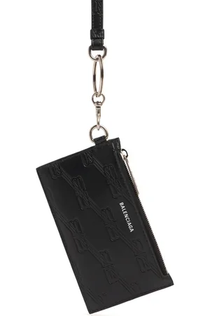 Balenciaga Porta Carte Di Credito In Pelle Bb Monogram