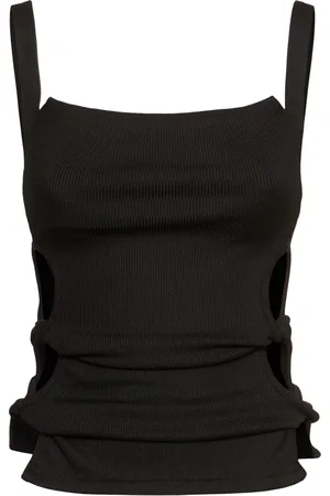 CHRISTOPHER ESBER Tank Top A Costine Con Dettagli Annodati