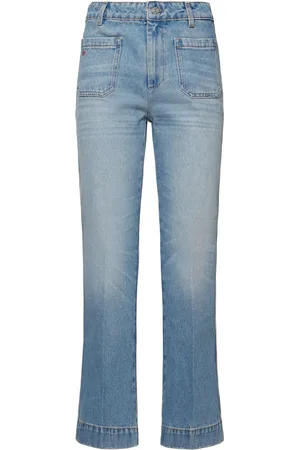 Victoria Beckham Jeans Cropped Alina In Denim E Twill