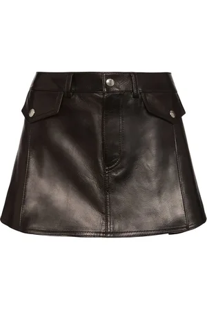 Alexander McQueen Minigonna In Pelle