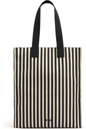 Msgm Borsa Shopping In Tela A Righe