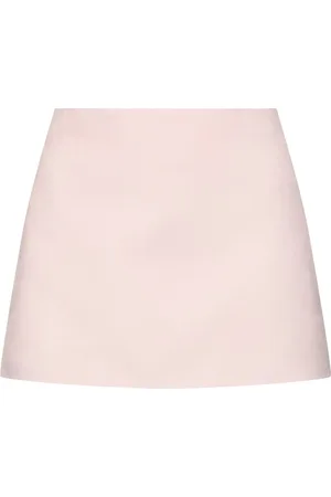 Khaite Minigonna Jett In Pelle Scamosciata