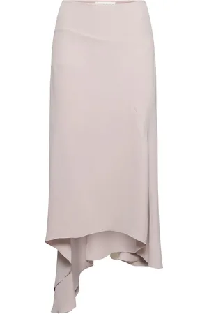 Victoria Beckham Gonna Midi In Crepe Di Viscosa