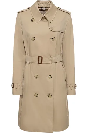 Burberry Trench Midi Kensington In Tela