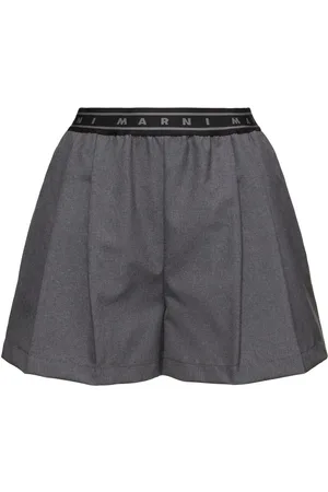Marni Shorts In Lana Con Logo