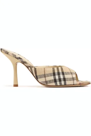 Burberry Mules Lf Mews Check 90mm