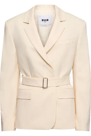 Msgm Blazer Doppiopetto In Misto Viscosa