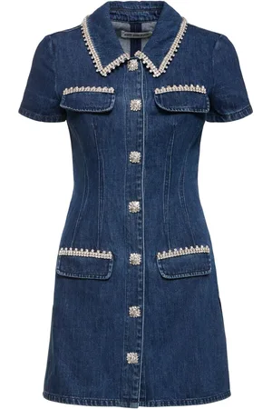 Self-Portrait Vestito In Denim
