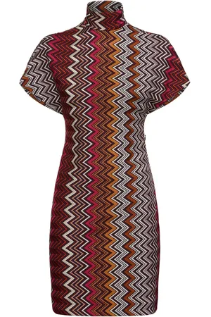 Missoni Vestito Corto In Maglia Di Misto Lana