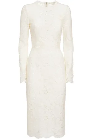 Dolce & Gabbana Vestito Midi In Pizzo