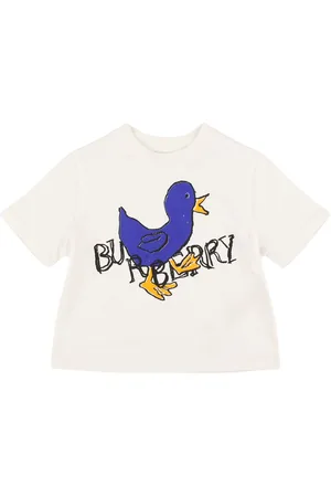 Burberry T-shirt In Jersey Di Cotone Stampato