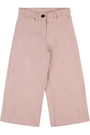 BONPOINT Pantaloni Larghi In Denim Di Misto Cotone