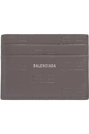 Balenciaga Porta Carte Di Credito In Pelle Bb Monogram