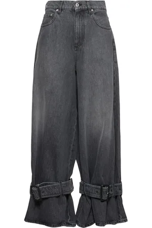 J.W.Anderson Jeans Vita Media Boyfriend Fit Con Fibbie
