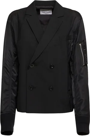 SACAI Giacca In Twill Di Nylon