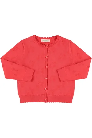 BONPOINT Cardigan In Maglia Di Cotone Con Ricami