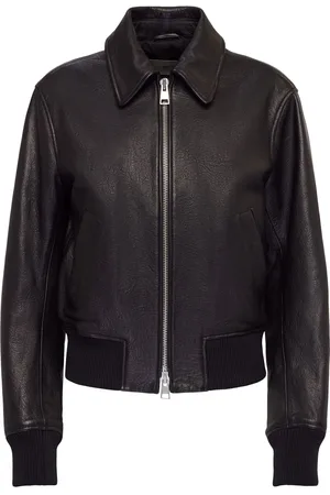 Ami Giacca In Pelle Con Zip