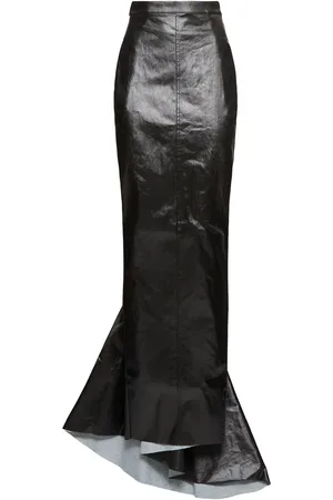 Rick Owens Gonna Dirt Pillar In Denim Stretch Spalmato