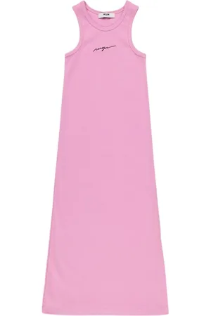 Msgm Vestito In Cotone Interlock