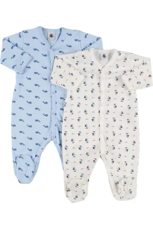 Petit Bateau Set Di 2 Tutine In Jersey Di Cotone