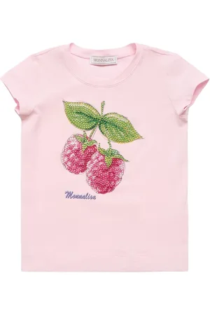 MONNALISA T-shirt In Jersey Di Cotone Stampato