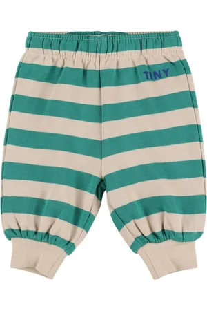 Tiny Cottons Pantaloni In Felpa Di Cotone A Righe